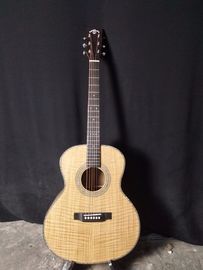 AAAA fait à la main toutes les guitares solides OM guitare corporelle importée en bois trou de son EQ guitare électrique acoustique fournisseur