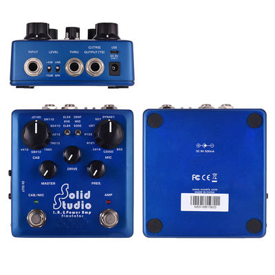 Solid Studio – simulateur d'ampli de puissance IR, pédale multi-effets pour guitare, double interrupteur au pied, 8 armoires intégrées, 8 microphones True Bypass fournisseur