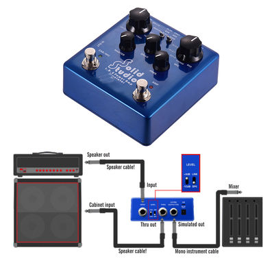Solid Studio – simulateur d'ampli de puissance IR, pédale multi-effets pour guitare, double interrupteur au pied, 8 armoires intégrées, 8 microphones True Bypass fournisseur