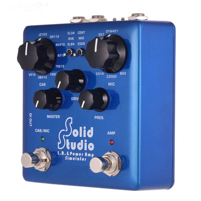 Solid Studio – simulateur d'ampli de puissance IR, pédale multi-effets pour guitare, double interrupteur au pied, 8 armoires intégrées, 8 microphones True Bypass fournisseur