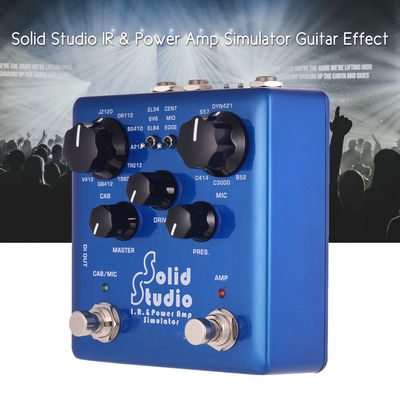 Solid Studio – simulateur d'ampli de puissance IR, pédale multi-effets pour guitare, double interrupteur au pied, 8 armoires intégrées, 8 microphones True Bypass fournisseur