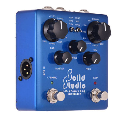 Solid Studio – simulateur d'ampli de puissance IR, pédale multi-effets pour guitare, double interrupteur au pied, 8 armoires intégrées, 8 microphones True Bypass fournisseur