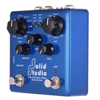 Solid Studio – simulateur d'ampli de puissance IR, pédale multi-effets pour guitare, double interrupteur au pied, 8 armoires intégrées, 8 microphones True Bypass fournisseur