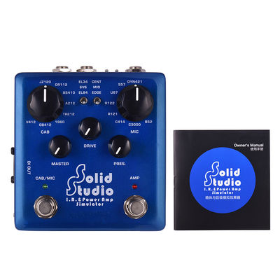 Solid Studio – simulateur d'ampli de puissance IR, pédale multi-effets pour guitare, double interrupteur au pied, 8 armoires intégrées, 8 microphones True Bypass fournisseur