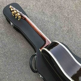 Dispositif de haute qualité en épinette en ébalone ébano Fingerboard OOO Style Guitare acoustique en nature fournisseur