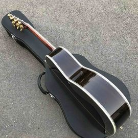 Dispositif de haute qualité en épinette en ébalone ébano Fingerboard OOO Style Guitare acoustique en nature fournisseur