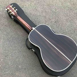 Dispositif de haute qualité en épinette en ébalone ébano Fingerboard OOO Style Guitare acoustique en nature fournisseur