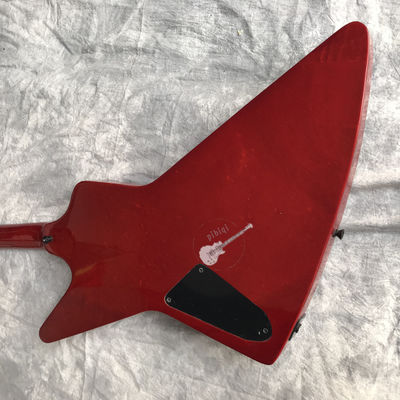 Guitare électrique personnalisée Vin Rouge Rosewood Top Covered Hardware Noir Peut être personnalisé Logo fournisseur
