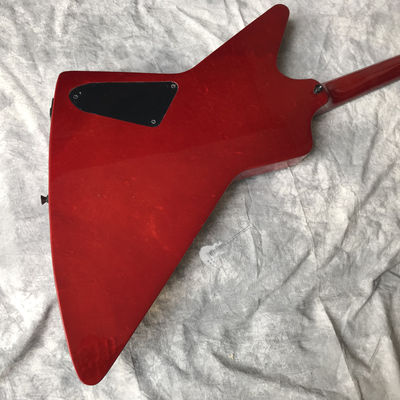 Guitare électrique personnalisée Vin Rouge Rosewood Top Covered Hardware Noir Peut être personnalisé Logo fournisseur