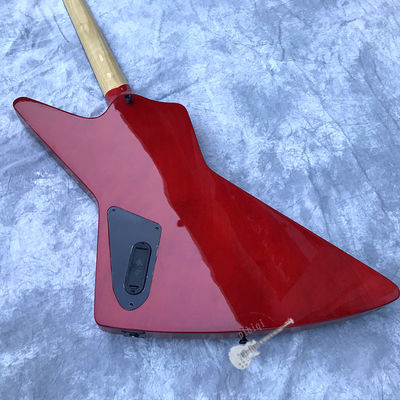 Guitare électrique personnalisée en bois de rose couvert par le haut Hardware noir en Bourgogne fournisseur