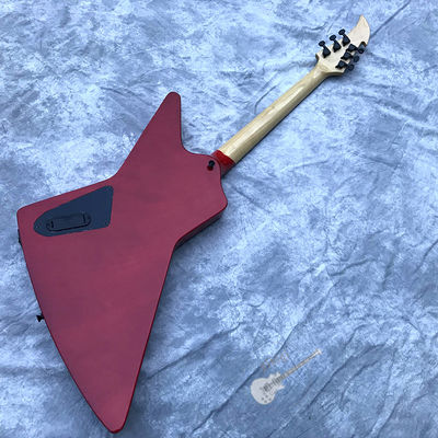 Guitare électrique personnalisée en bois de rose couvert par le haut Hardware noir en Bourgogne fournisseur