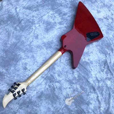 Guitare électrique personnalisée en bois de rose couvert par le haut Hardware noir en Bourgogne fournisseur