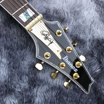 Grand Custom Gold Crack Mirror Paul PS10LTD Guitare Ice Man Guitare électrique à reliure blanche fournisseur