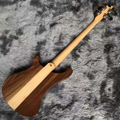Personnalisé 4 cordes de bois de noyer d'érable de doigt de poignet de cou à travers le corps basse électrique fournisseur