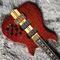 Cou grand fait sur commande de ficelles d'ALEM Mark King Deluxe Custom 4 par la basse inférieure de guitare de NOIX de coeur de coupe de corps fournisseur