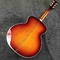 J200 personnalisé Flamed Maple Back Side Abalone Binding 550A Guitare électronique acoustique dans Sunburst fournisseur