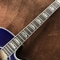 Personnalisé 43 pouces bleu ciel laqué en bois massif poli jumbo flambé érable arrière côté coupé guitare acoustique fournisseur