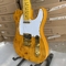 Guitare de haute qualité de guitare électrique de Burl Maple Top Basswood Body d'érable de matériel d'or télé- fait sur commande de touche fournisseur