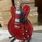 Guitare électrique semi creuse faite sur commande Jazz Model de style d'es 335 dans la couleur rouge transparente fournisseur