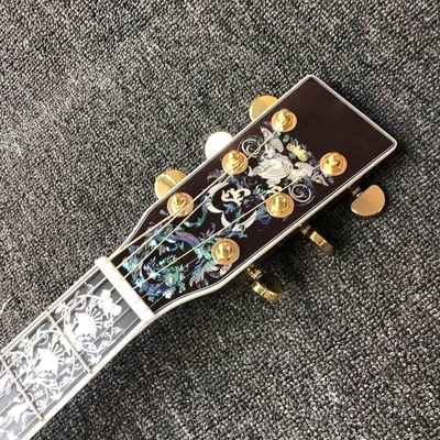 Custom AAAAA Fabriqué à la main D100AA Tout en bois massif Vintage D Dreadnought D100A Guitare acoustique de luxe fournisseur
