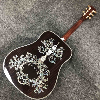 Custom AAAAA Fabriqué à la main D100AA Tout en bois massif Vintage D Dreadnought D100A Guitare acoustique de luxe fournisseur