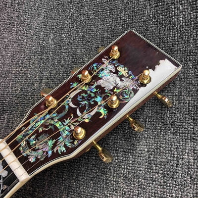 Custom AAAAA Fabriqué à la main D100AA Tout en bois massif Vintage D Dreadnought D100A Guitare acoustique de luxe fournisseur