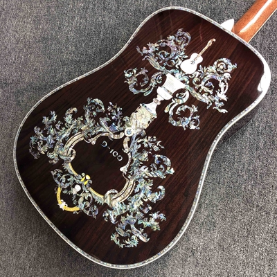 Custom AAAAA Fabriqué à la main D100AA Tout en bois massif Vintage D Dreadnought D100A Guitare acoustique de luxe fournisseur