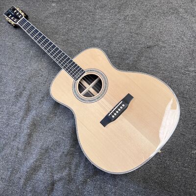 AAAAA haut en sapin massif OM corps SOLID ROSEWOOD arrière côté acoustique de la guitare noix d'os
