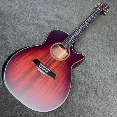 Custom K24CE SOLID KOA Guitare acoustique à l'arrière Taylor style finition mate