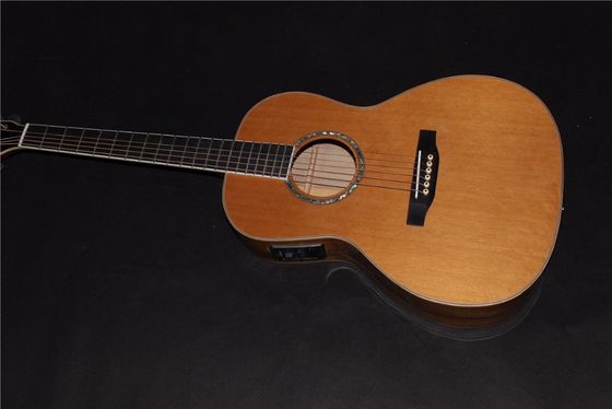 AAAAA toute la guitare OO solide sur mesure Guitare acoustique OO solide 14 frettes Guitare acoustique électrique
